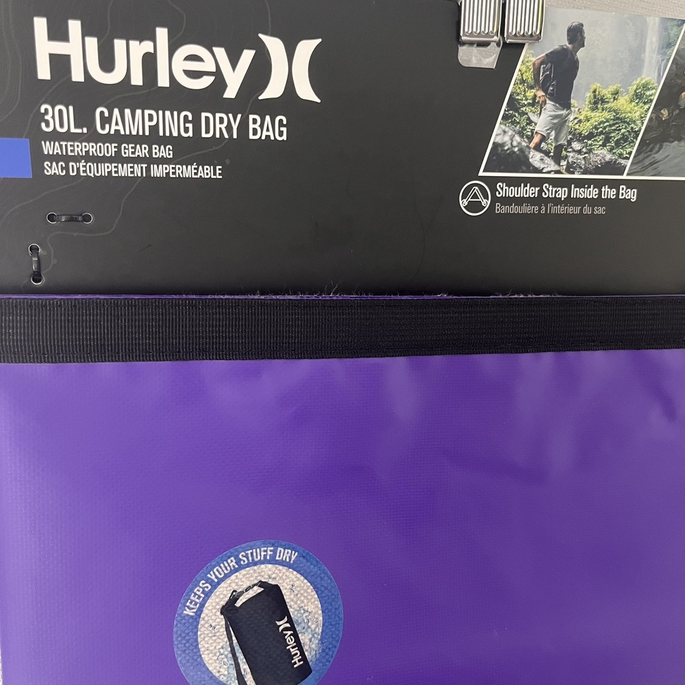 Hurley 30L Camping Dry Bag People Packable Waterproof Gear Bag NWT fisherman - Picture 2 of 4